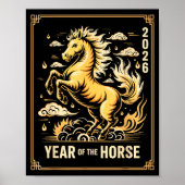 Year Of The Horse – Chinese Zodiac New Year 2026 Poster (Voorkant)