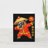 Year Of The Horse Dabbing Chinese New Year 2026 Zo Kaart (Voorkant)