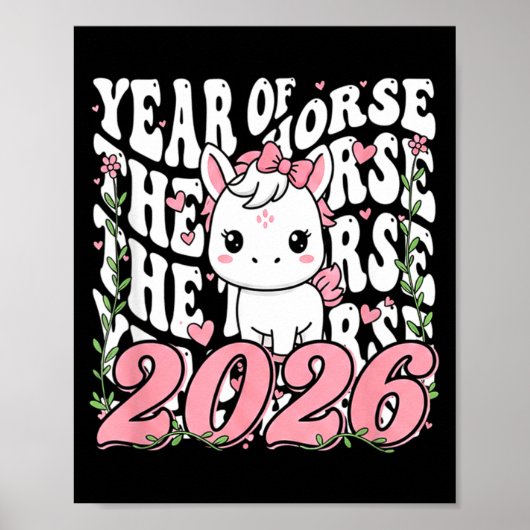Year Of The Horse For Girls  Poster (Voorkant)