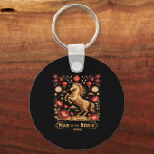 Year Of The Horse Happy New Year 2026  Sleutelhanger (Voorkant)