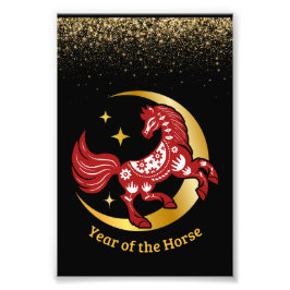 Year of the Horse Lunar  Foto Afdruk