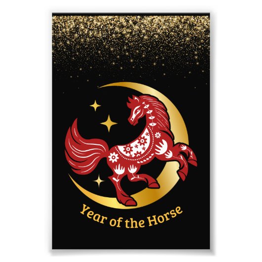 Year of the Horse Lunar Foto Afdruk (Voorkant)
