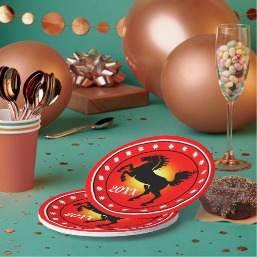 Year of the Horse Papieren Bordje (Multi)