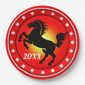 Year of the Horse Papieren Bordje (Voorkant)