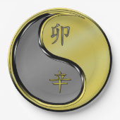 Year of the Metal Rabbit Papieren Bordje (Voorkant)