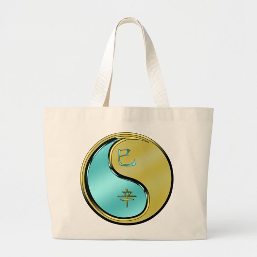 Year of the Metal Snake Grote Tote Bag (Voorkant)