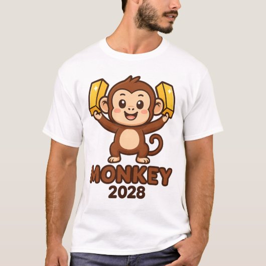 Year of the Monkey 2028 T-shirt (Voorkant)