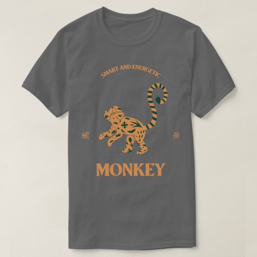 Year of The Monkey Chinese Zodiac 1 T-shirt (Design voorkant)