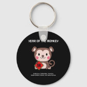 Year Of The Monkey Chinese Zodiac Lunar New Year  Sleutelhanger (Voorkant)