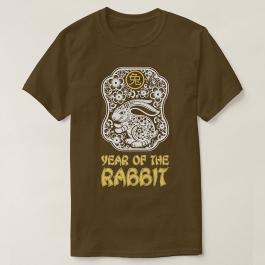 Year of The Rabbit 2023, Zodiac Tiger Chinese Zodi T-shirt (Design voorkant)