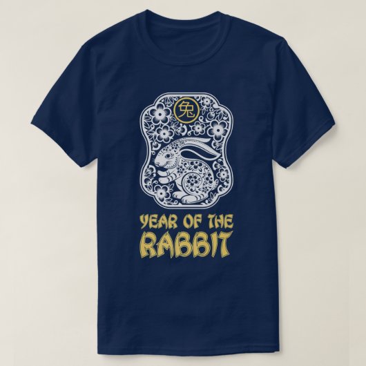 Year of The Rabbit 2023, Zodiac Tiger Chinese Zodi T-shirt (Design voorkant)