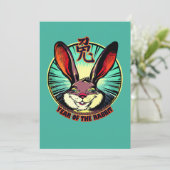 Year of the Rabbit Birthday Card (Staand voorkant)