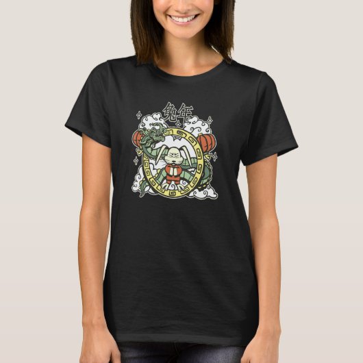 Year of the Rabbit   Chinese Zodiac NEW YEAR 2023 T-shirt (Voorkant)