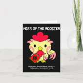 Year Of The Rooster Chinese Zodiac Lunar New Year  Kaart (Voorkant)