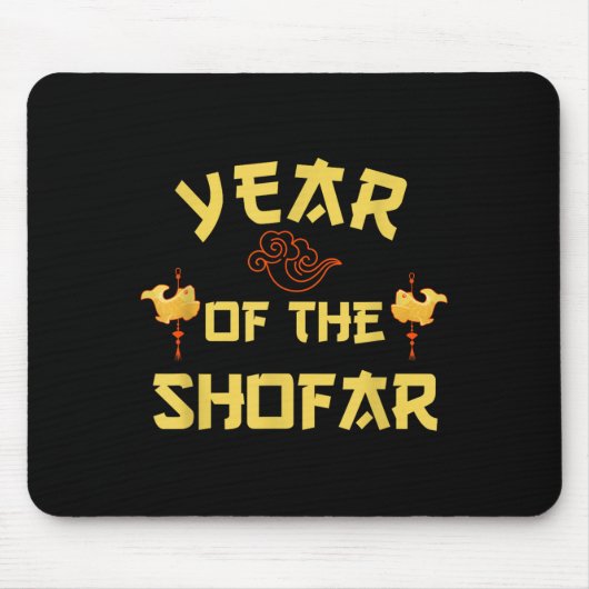 Year Of The Shofar Funny Chinese Jewish New Year H Muismat (Voorkant)