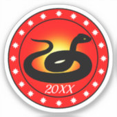 Year of the Snake Sticker (Voorkant)