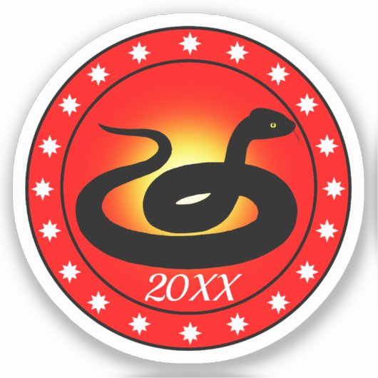 Year of the Snake Sticker (Voorkant)