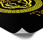 Year Of The Tiger 2022 Circular Asian Chinese New  Poster (Hoek)