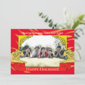 Year of the Tiger New Year Card Kaart (Staand voorkant)