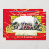 Year of the Tiger New Year Card Kaart (Voorkant / Achterkant)