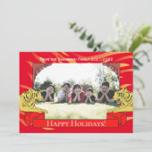 Year of the Tiger New Year Card Kaart (Staand voorkant)