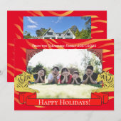 Year of the Tiger New Year Card Kaart (Voorkant / Achterkant)