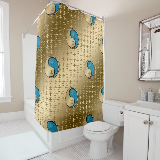 Year of the Water Rat Douchegordijn (In situ)