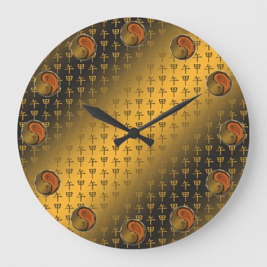 Year of the Wood Horse Grote Klok (Voorkant)