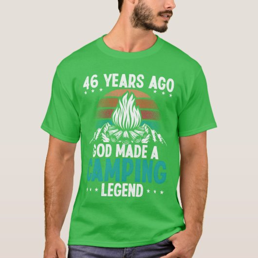 Year Old Camping Legend Scout Birthday Camper frie T-shirt (Voorkant)