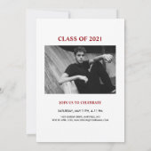  Yearbook Afstudeerder Foto Afstudeerder Uitnodigi Aankondiging (Achterkant)