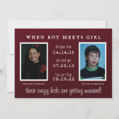 Yearbook Foto | Foto Opslaan Datum bekendmaking Save The Date (Voorkant)