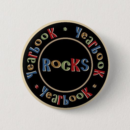 Yearbook Rocks Ronde Button 5,7 Cm (Voorkant)