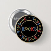 Yearbook Rocks Ronde Button 5,7 Cm (Voorkant /achterkant)