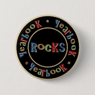 Yearbook Rocks Ronde Button 5,7 Cm