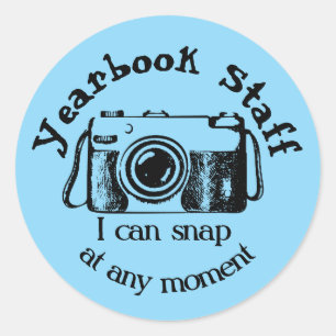 Yearbook Staff - Ik kan op elk moment knappen Ronde Sticker