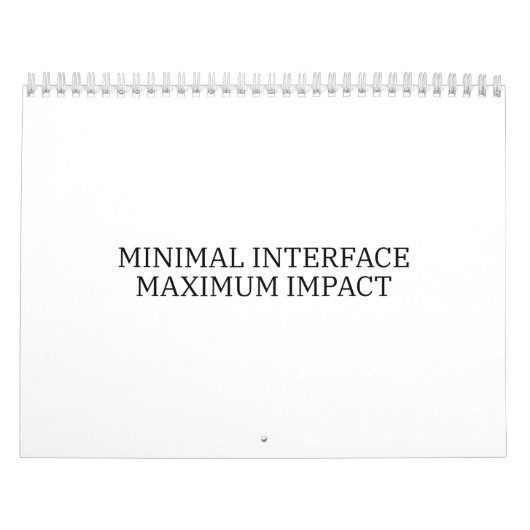 Yearly Architecture | Minimal Interface Visual  Kalender (Hoes)