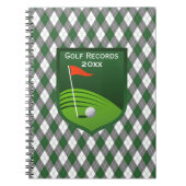 Yearly Golf Records notebook Notitieboek (Voorkant)