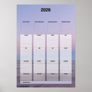 Yearly Planner Poster