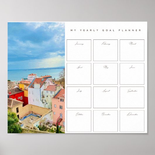Yearly Vacation Planner Poster (Voorkant)