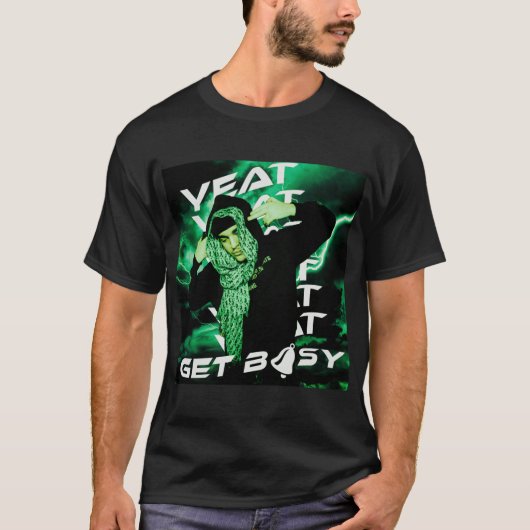 Yeat Get busy shirt friends retro boy (Voorkant)
