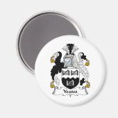 Yeates Family Crest Magneet (Voorkant / Achterkant)