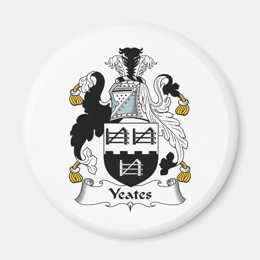 Yeates Family Crest Magneet (Voorkant)