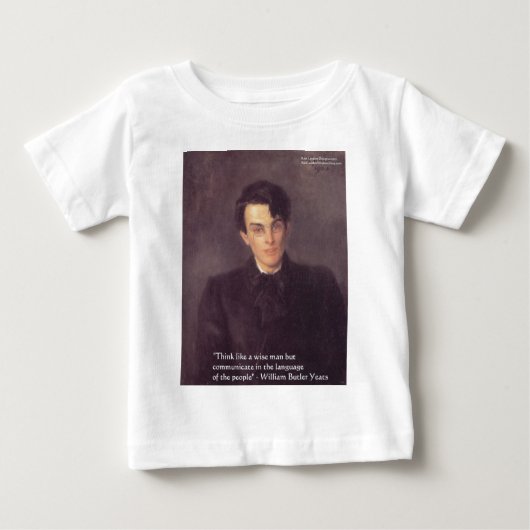 Yeats "Denk Wijs" Wijsheid Quote Cadeaus & Kaarten (Voorkant)