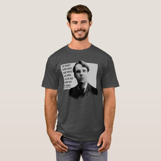 Yeats Sober mannen T-shirt (Voorkant volledig)