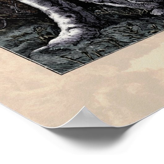 Yeats "The Stolen Child" Victoriaans Art Poem 17x2 Poster (Hoek)