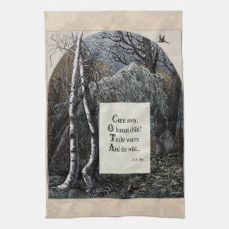 Yeats "The Stolen Child" Victoriaans theedoek