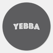 Yebba ronde sticker (Voorkant)