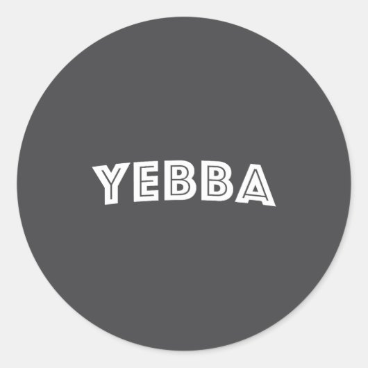 Yebba ronde sticker (Voorkant)