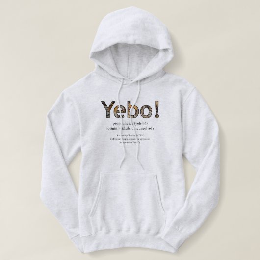 "Yebo" Hoodie (Design voorkant)