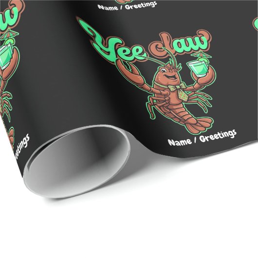 Yee Claw Retro Kreeftboog Kustcocktail Cadeaupapier (Rol Hoek)